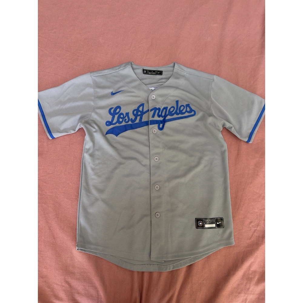 Nike LA Dodgers Mookie Betts #50 Road Gray Baseball Jersey Mens Size XL
